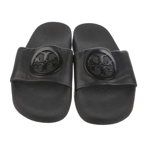 Tory Burch leather slides 36 - Picture 2 of 2